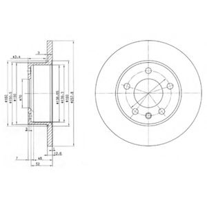 DELPHI - BG2380 - Тормозной диск (Тормозная система)