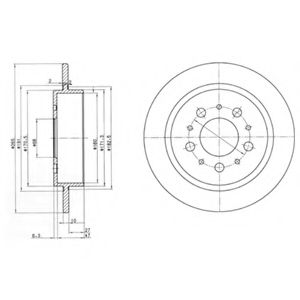 DELPHI - BG2718 - Тормозной диск (Тормозная система)