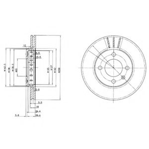 DELPHI - BG2982 - Тормозной диск (Тормозная система)