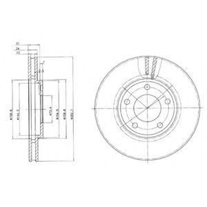 DELPHI - BG3383 - Тормозной диск (Тормозная система)