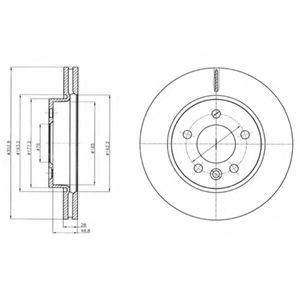 DELPHI - BG4343 - Тормозной диск (Тормозная система)