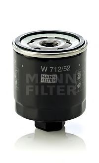 MANN-FILTER - W 712/52 - Масляный фильтр (Смазывание)