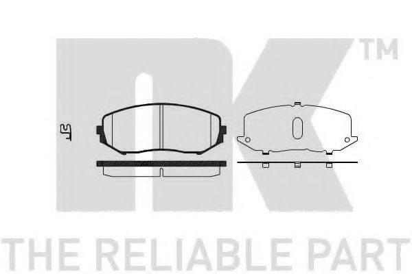 NK - 225220 - Комплект тормозных колодок, дисковый тормоз (Тормозная система)