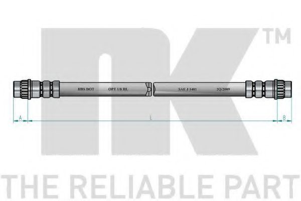 NK - 853930 - Тормозной шланг (Тормозная система)