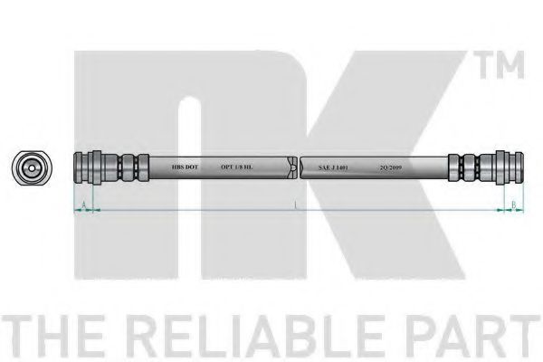 NK - 855204 - Тормозной шланг (Тормозная система)