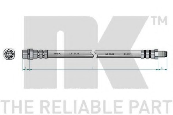 NK - 851520 - Тормозной шланг (Тормозная система)