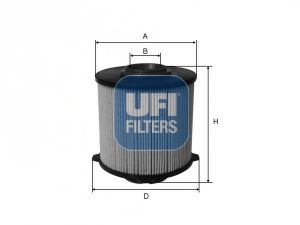 UFI - 26.058.00 - Топливный фильтр (Система подачи топлива)