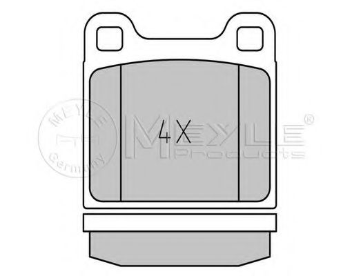 MEYLE - 025 202 2815 - Комплект тормозных колодок, дисковый тормоз (Тормозная система)