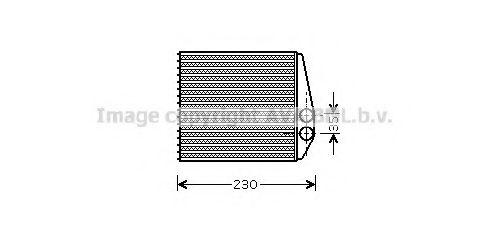 AVA QUALITY COOLING - OLA6355 - Теплообменник, отопление салона (Отопление / вентиляция)