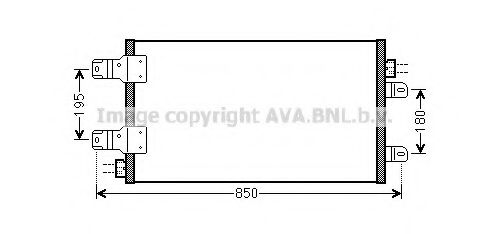 AVA QUALITY COOLING - RT5443 - Конденсатор, кондиционер (Кондиционер)