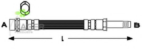 KAGER - 38-0306 - Тормозной шланг