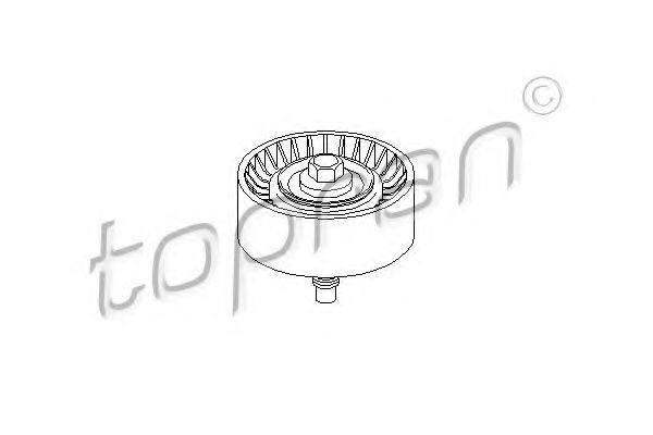 TOPRAN - 304 118 - Паразитный / ведущий ролик, поликлиновой ремень (Ременный привод)