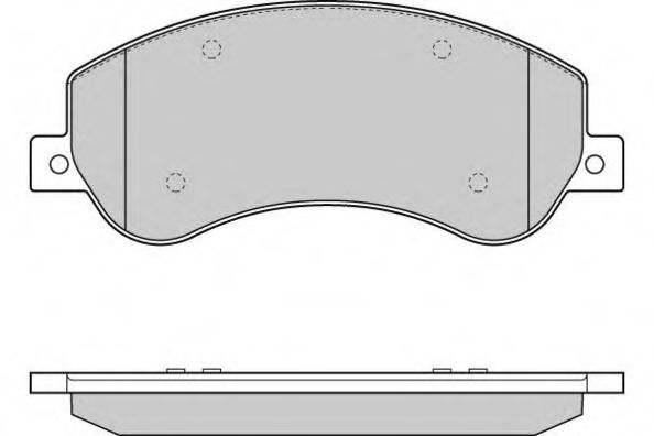 E.T.F. - 12-1274 - Комплект тормозных колодок, дисковый тормоз (Тормозная система)