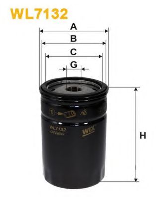 WIX FILTERS - WL7132 - Масляный фильтр (Смазывание)