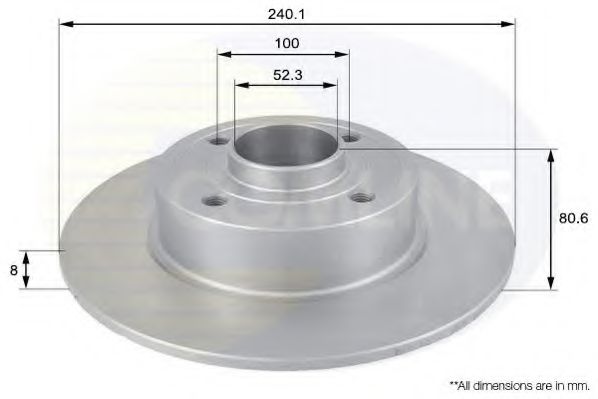 COMLINE - ADC1555 - Тормозной диск (Тормозная система)