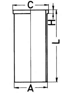 KOLBENSCHMIDT - 88588190 - Гильза цилиндра (Блок-картер двигателя)