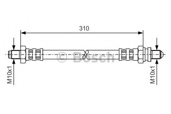 BOSCH - 1 987 476 407 - Тормозной шланг (Тормозная система)