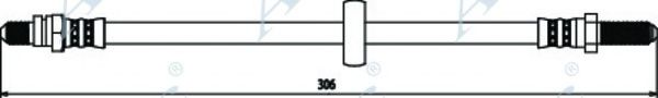 APEC BRAKING - HOS3366 - Тормозной шланг (Тормозная система)