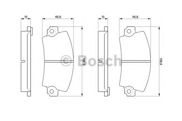 BOSCH - 0 986 463 473 - Комплект тормозных колодок, дисковый тормоз (Тормозная система)