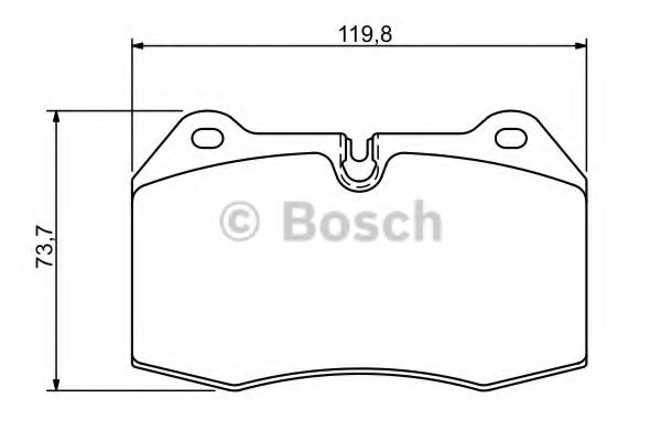 BOSCH - 0 986 494 282 - Комплект тормозных колодок, дисковый тормоз (Тормозная система)