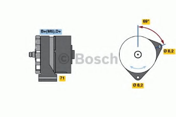 BOSCH - 0 120 468 009 - Генератор (Генератор)