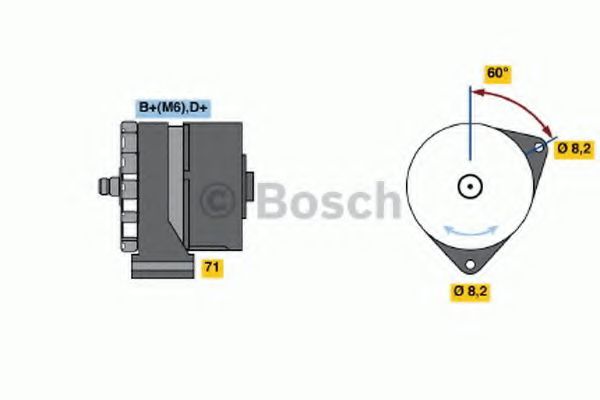 BOSCH - 0 120 489 065 - Генератор (Генератор)