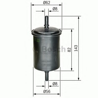 BOSCH - 0 450 902 161 - Топливный фильтр (Система подачи топлива)
