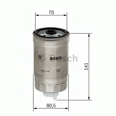 BOSCH - 1 457 434 511 - Топливный фильтр (Система подачи топлива)