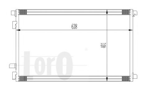 LORO - 042-016-0015 - Конденсатор, кондиционер (Кондиционер)