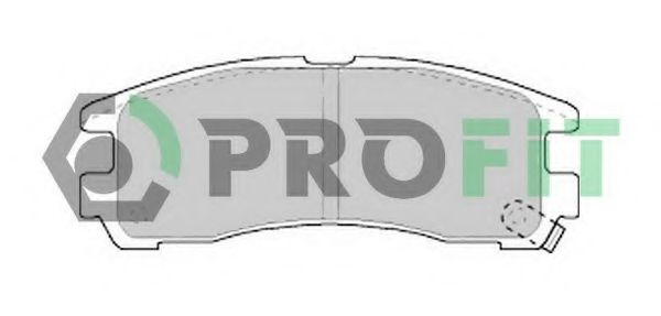 PROFIT - 5000-0803 - Комплект тормозных колодок, дисковый тормоз (Тормозная система)
