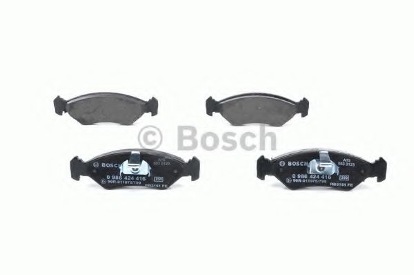 BOSCH - 0 986 424 416 - Комплект тормозных колодок, дисковый тормоз (Тормозная система)