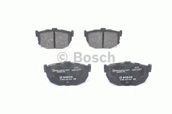 BOSCH - 0 986 424 418 - Комплект тормозных колодок, дисковый тормоз (Тормозная система)