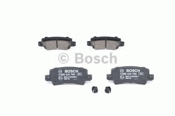 BOSCH - 0 986 424 790 - Комплект тормозных колодок, дисковый тормоз (Тормозная система)