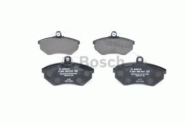 BOSCH - 0 986 460 943 - Комплект тормозных колодок, дисковый тормоз (Тормозная система)