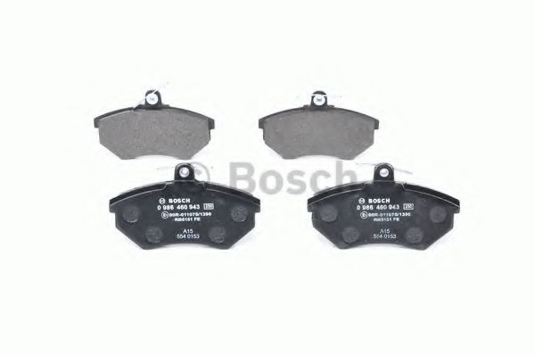 BOSCH - 0 986 460 943 - Комплект тормозных колодок, дисковый тормоз (Тормозная система)