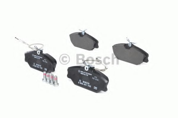 BOSCH - 0 986 461 765 - Комплект тормозных колодок, дисковый тормоз (Тормозная система)