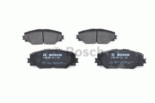 BOSCH - 0 986 494 174 - Комплект тормозных колодок, дисковый тормоз (Тормозная система)