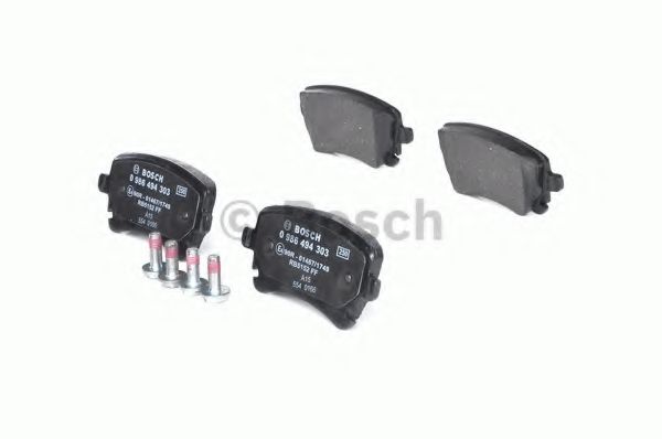 BOSCH - 0 986 494 303 - Комплект тормозных колодок, дисковый тормоз (Тормозная система)