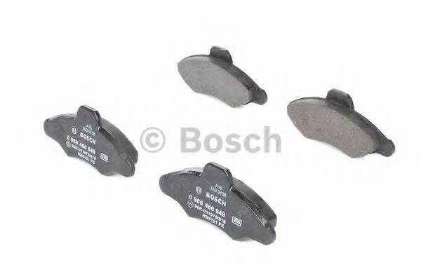 BOSCH - 0 986 460 949 - Комплект тормозных колодок, дисковый тормоз (Тормозная система)