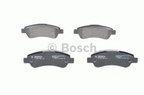 BOSCH - 0 986 494 110 - Комплект тормозных колодок, дисковый тормоз (Тормозная система)