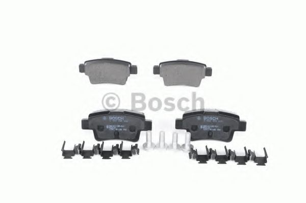 BOSCH - 0 986 494 222 - Комплект тормозных колодок, дисковый тормоз (Тормозная система)