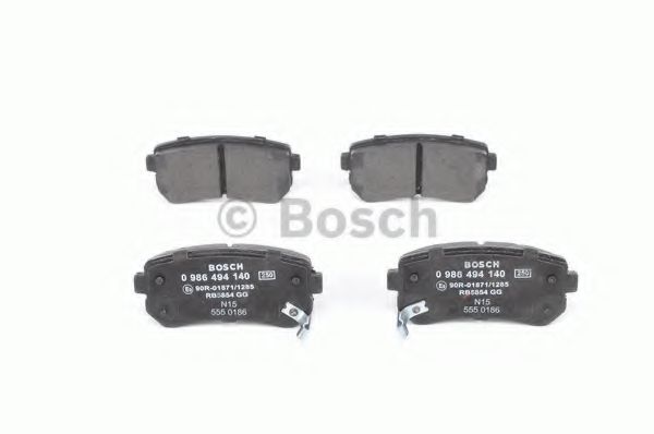 BOSCH - 0 986 494 140 - Комплект тормозных колодок, дисковый тормоз (Тормозная система)