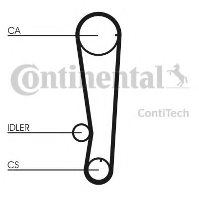 CONTITECH - CT715 - Ремень ГРМ (Ременный привод)