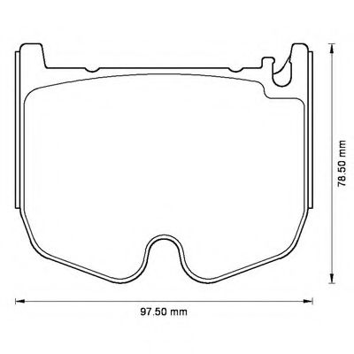 BENDIX - 573180B - Комплект тормозных колодок, дисковый тормоз