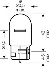 OSRAM - 7505 - Лампа накаливания, фонарь указателя поворота (Сигнализация)