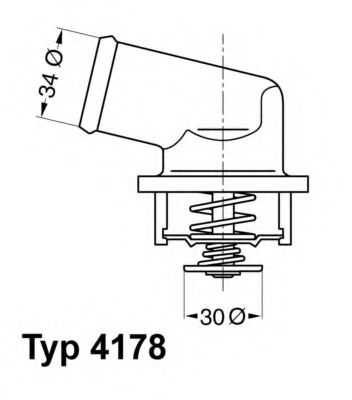 WAHLER - 4178.92D - Термостат, охлаждающая жидкость (Охлаждение)