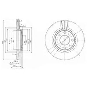 DELPHI - BG2625 - Тормозной диск (Тормозная система)