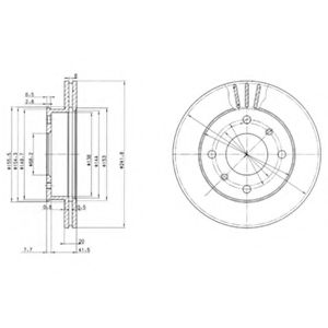 DELPHI - BG2632 - Тормозной диск (Тормозная система)