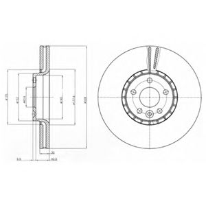 DELPHI - BG9085 - Тормозной диск (Тормозная система)