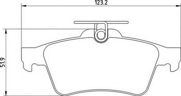 MAGNETI MARELLI - 363700201489 - Комплект тормозных колодок, дисковый тормоз (Тормозная система)